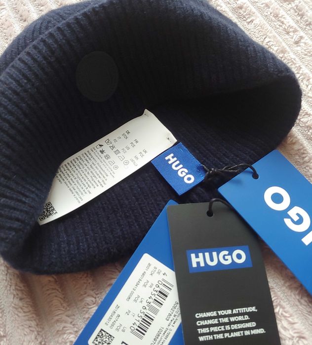 Шапка шерстяная унисекс hugo
