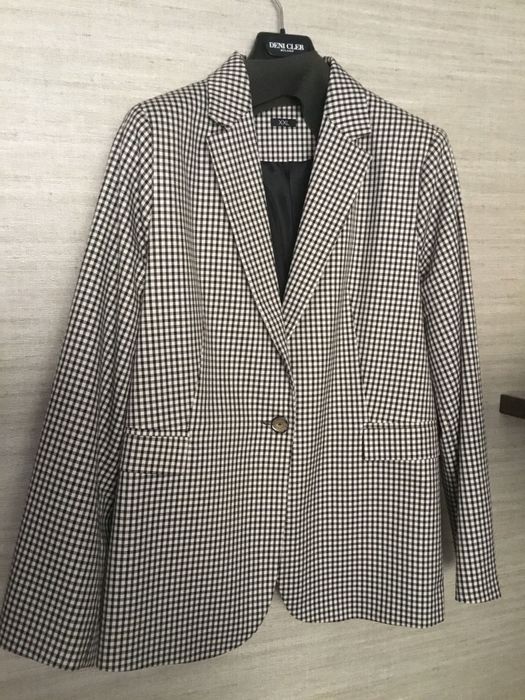 Marynarka damska letnia w drobną kratkę