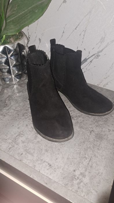 Botki czarne dziewczynka primer r.35