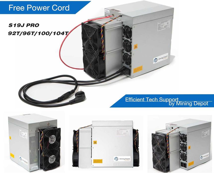 Bitcoin Crypto ASIC Miner - Bitmain Antminer S19J Pro
