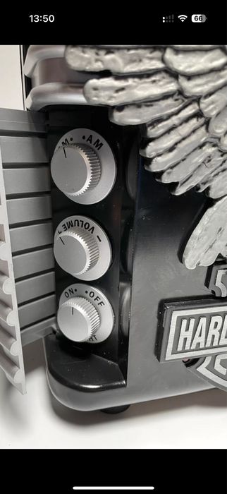 Radio Candeeiro de Cabeceira Vintage Harley Davindaon Iron Eagle AM/FM