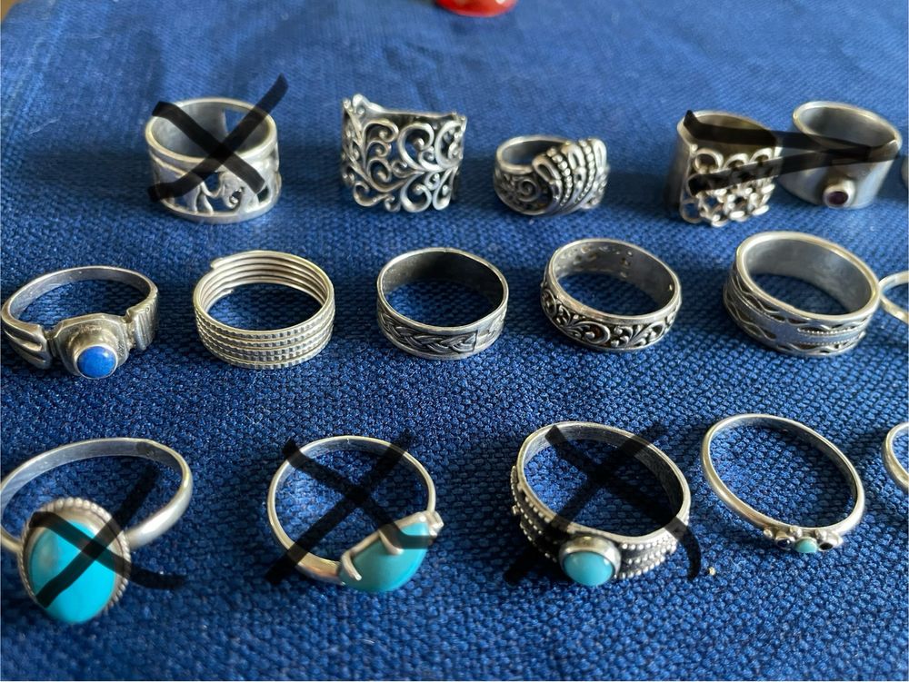 Срібло. Каблучки і серіжки: 400 грн. - Каблучки Київ на Olx