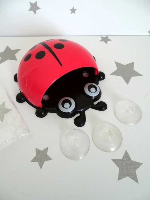 Suporte Joaninha para escova dos dentes, NOVO