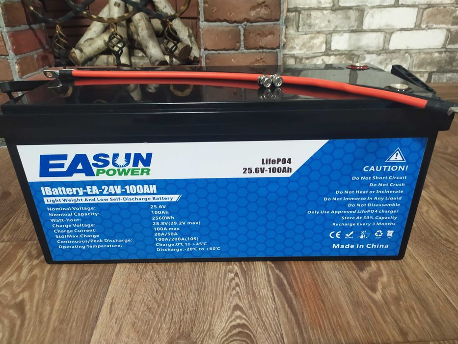 LiFePo4 24V 100A EaSun