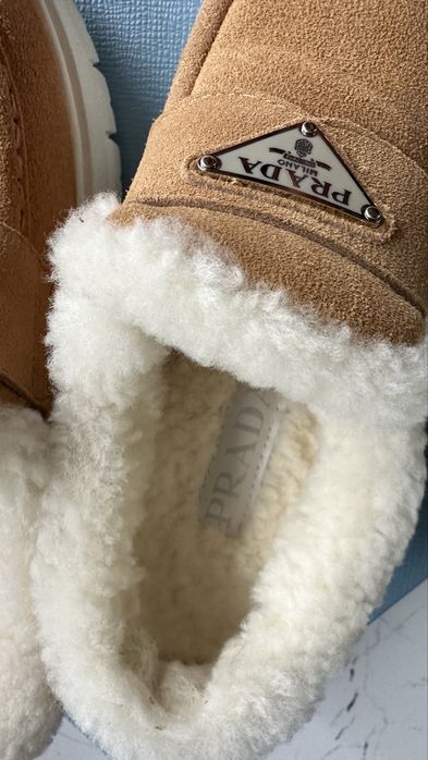 Buty inspiro Prada Shearling-Lined Suede