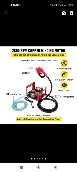 Bomba de combustível a 220V/TOP