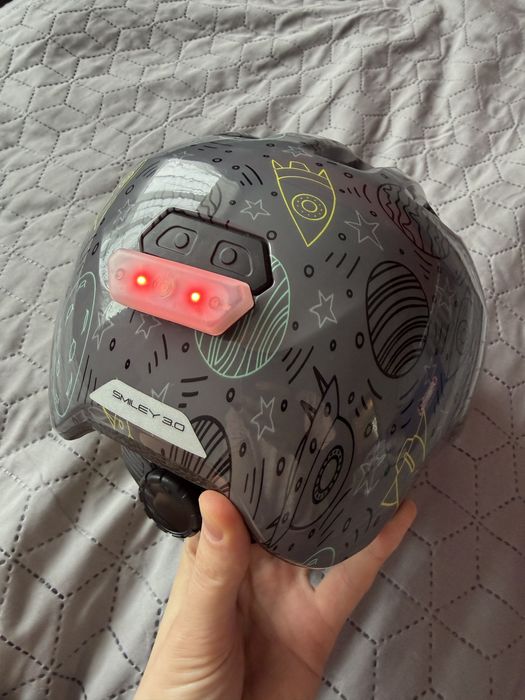 Дитячий велошолом Abus Smiley 3.0 Led