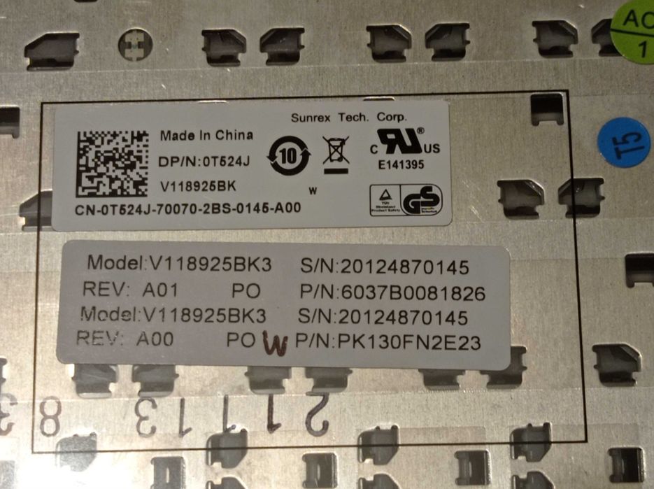 Teclado Dell Latitude XT3 E6420 E6430 E5420 E5430 E6320 (Novo)