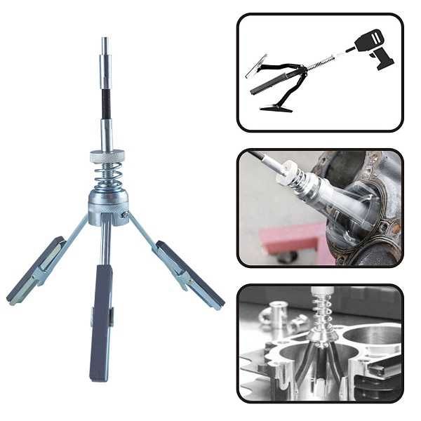 (Including VAT) Cylinder Deburring Tool with 3 Arms, Ø 58–168 mm, 100 mm Jaws64738195187841120