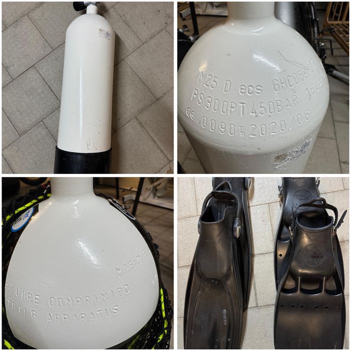 Equipamento Completo de Mergulho