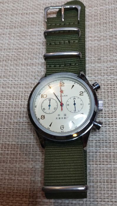 Zegarek męski seagull MEWA 1963 Pilot chronograf 42mm kwarc