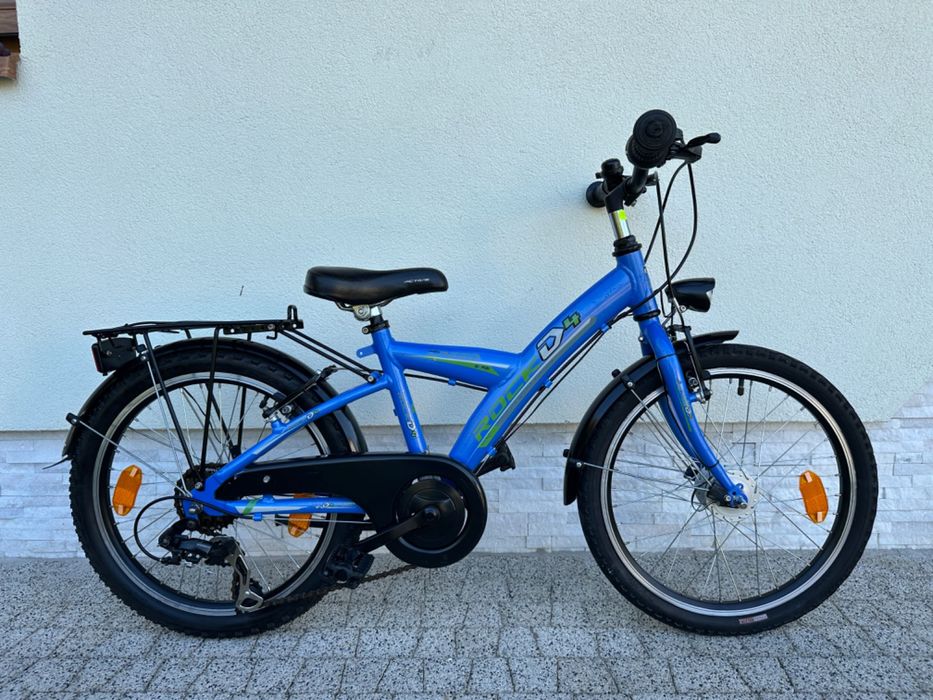 Rower ROCK D4 - koła 20, aluminiowy, Shimano, prądnica w kole led