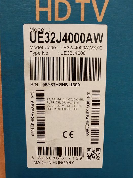 TV Samsung com ecrã partido - para peças