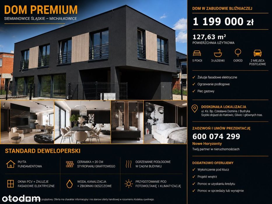 DOM Siemianowice Śl. Michałkowice-128 m2 + ogród