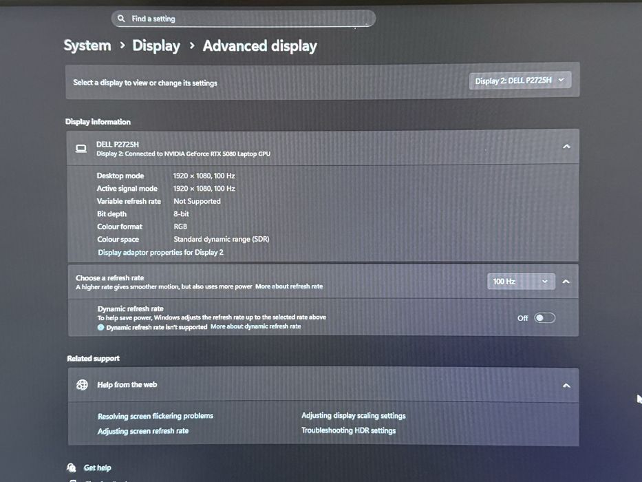 Monitor Dell P2725H