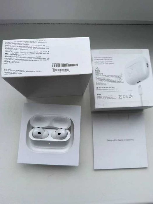 Навушники Apple AirPods Pro 2 Повний комплект. Нові. На гарантії