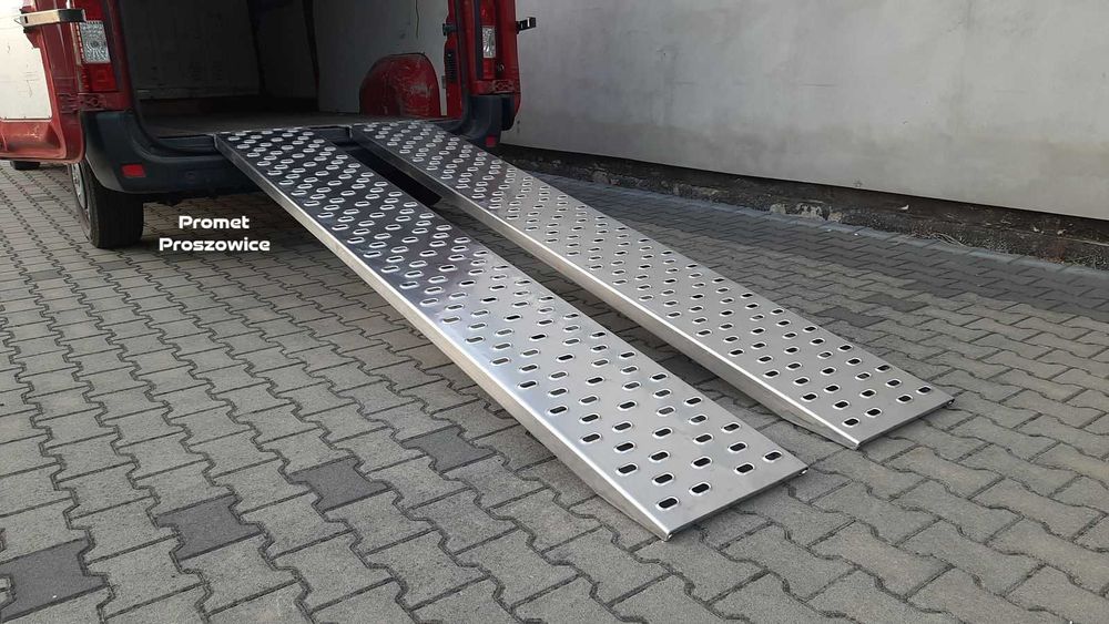 Najazdy Aluminiowe 3m x 44cm LOHR do 2T Podjazdy do BUSa Blaszaka 2szt