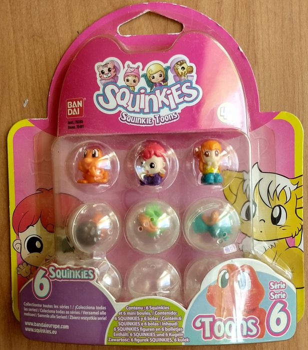 Bandai Squinkies zestaw 6 figurek