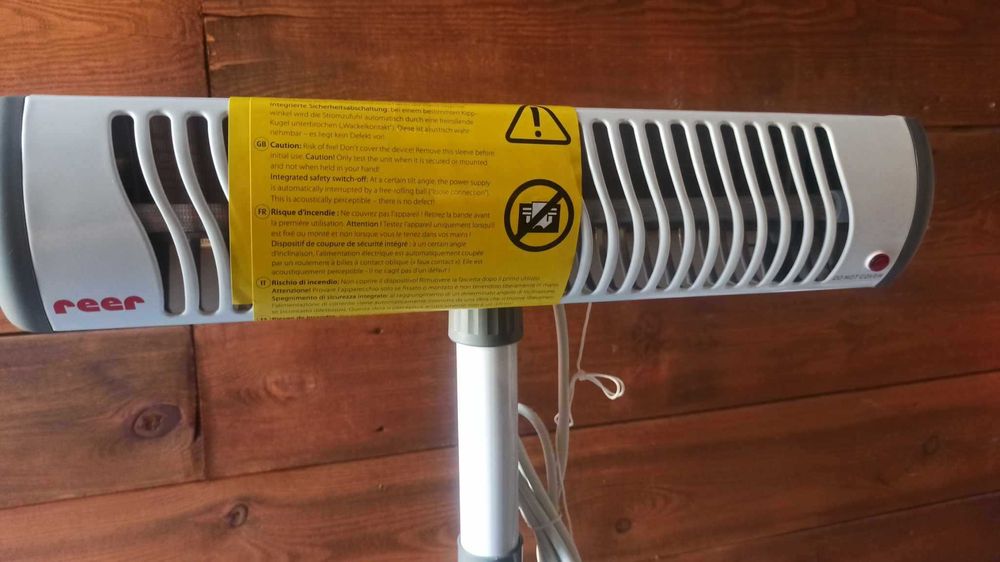 Lampa promiennik Reer 500W na stojaku