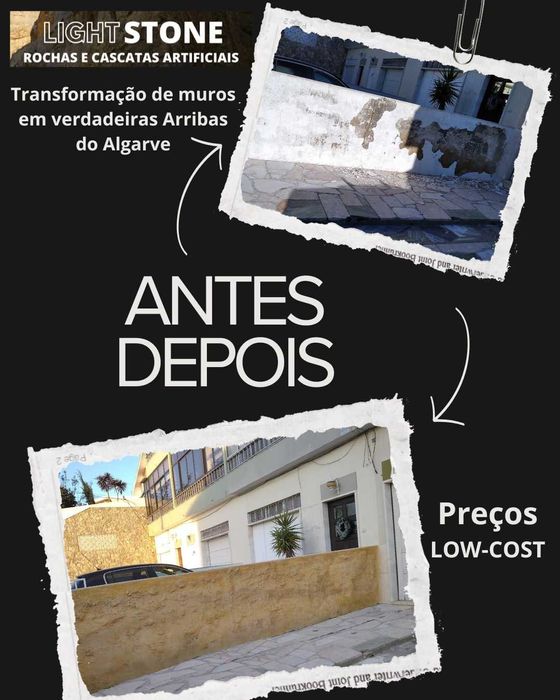 Transformação qualquer parede em verdadeiras Arribas do Algarve