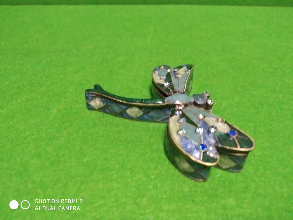 Винтажная шкатулочка-стрекоза.Европа.