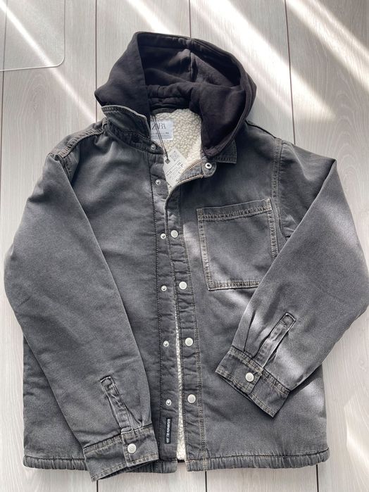 Куртка рубашка Zara 12-13 152-164 утеплена нова