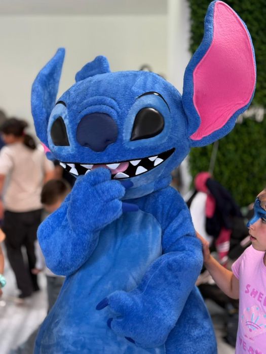 Pinturas faciais, Stitch mascote, modelagem de balões e insuflaveis
