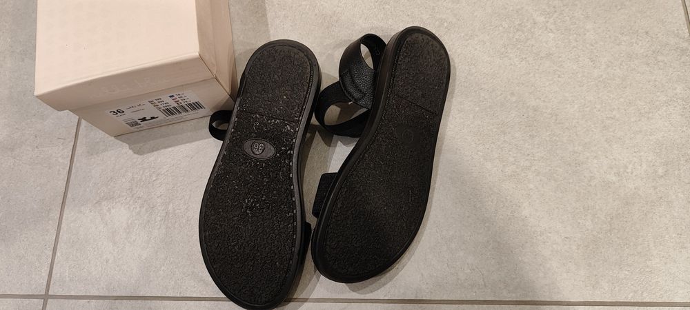 Sandały czarne 36 Nelli blu jak nowe