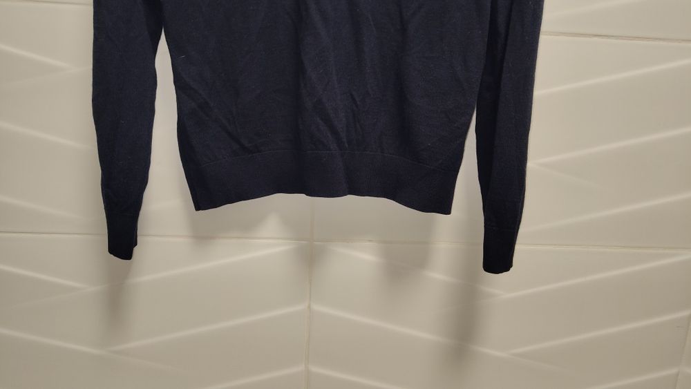 Sweter Uniqlo r. L granatowy 100% wełna
