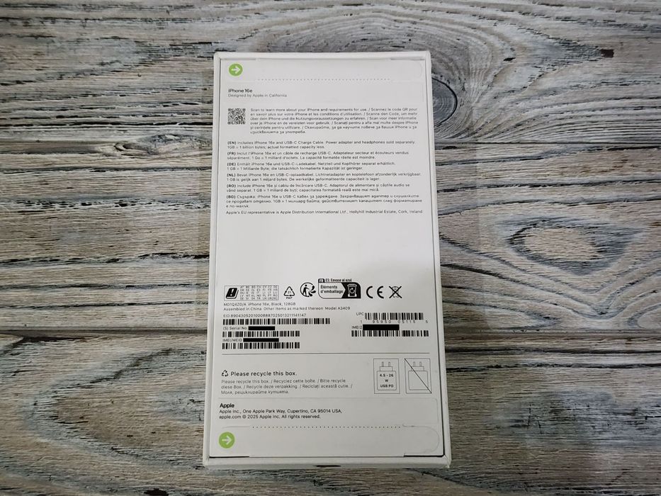 iPhone 16E 128Gb Black SIM магазин emojiestore 430$