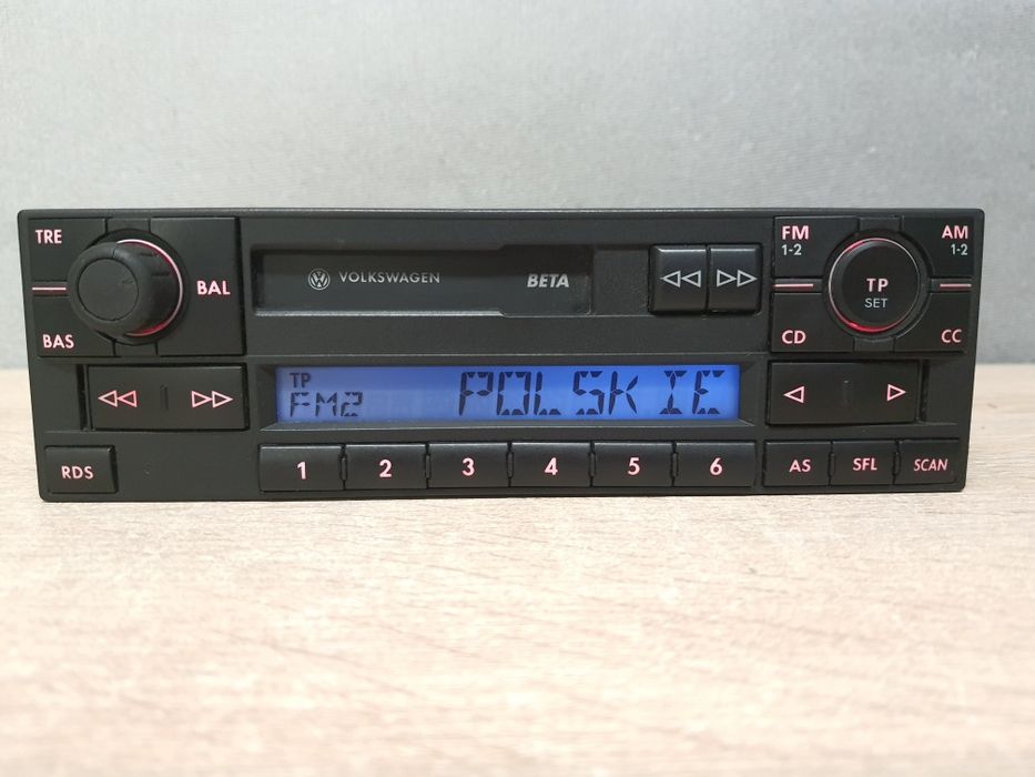 Radio Oryginalne Volkswagen BETA 5 V VW Golf 4 Passat b5, Polo, Gamma