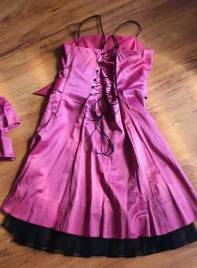 Sukienka z bolerkiem fuksja 38/40