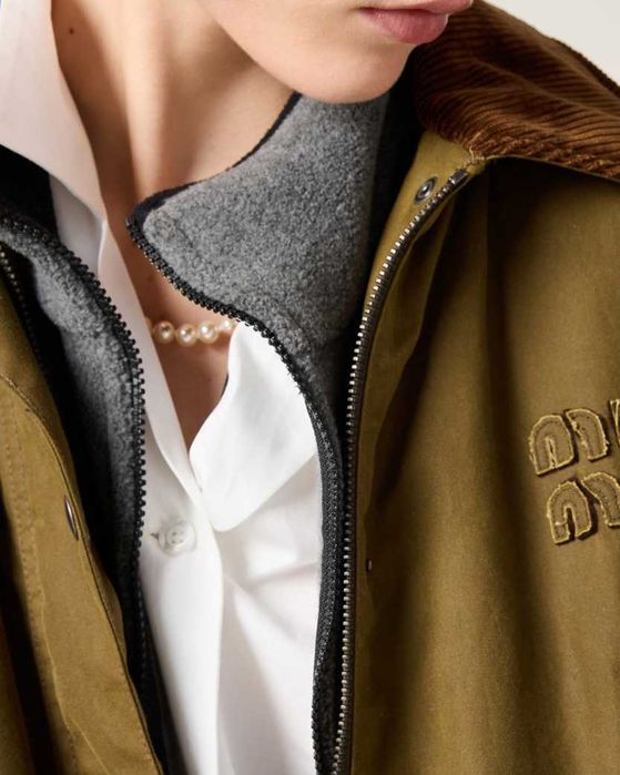 Світшот Miu Miu Fleece Sweatshirt Grey