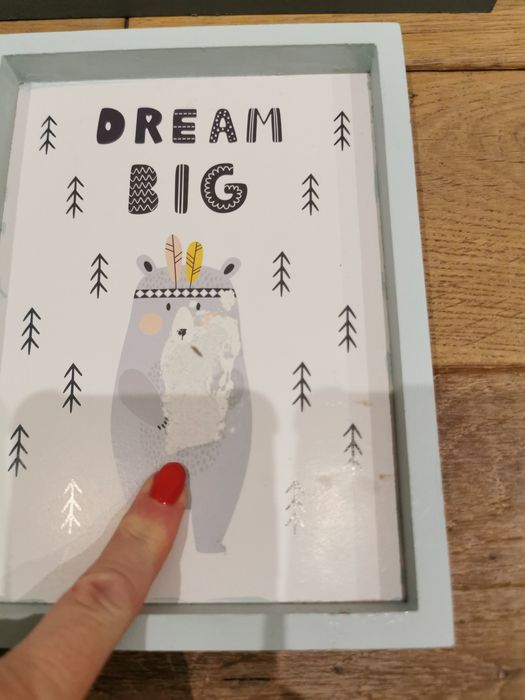 4 szt drewnianych ramek na zdj