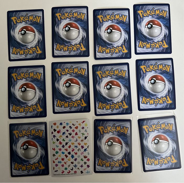 Karty pokemon dodatek 151 scarlet and violet 25 szt holo i reverse