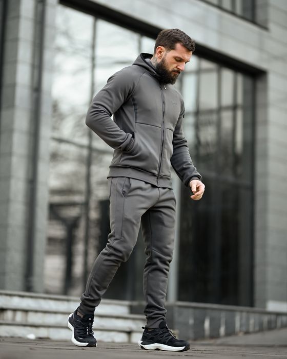 спортивний костюм чоловічий сірий/кофта штани спортивні зима