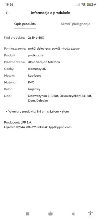 Podstawka pod telefon kapibara