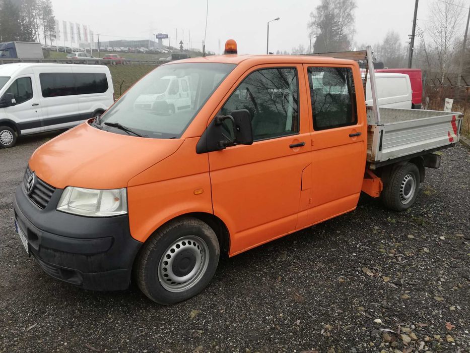 VW/T5/1.9/TDi/105KM/DOKA/Dubel/Kabina/6OSÓB/1Właś/Klimatyzacja/OKAZJA!