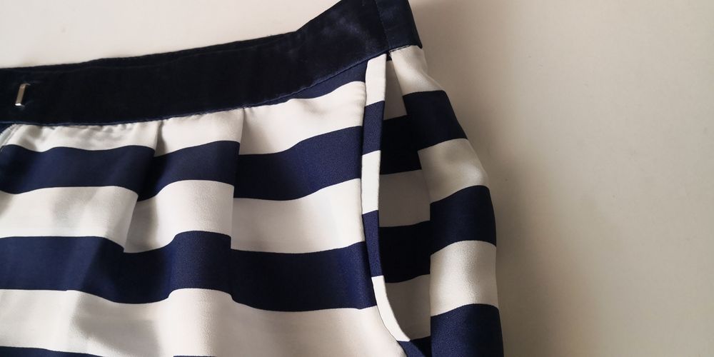 Calções Zara - azul e branco