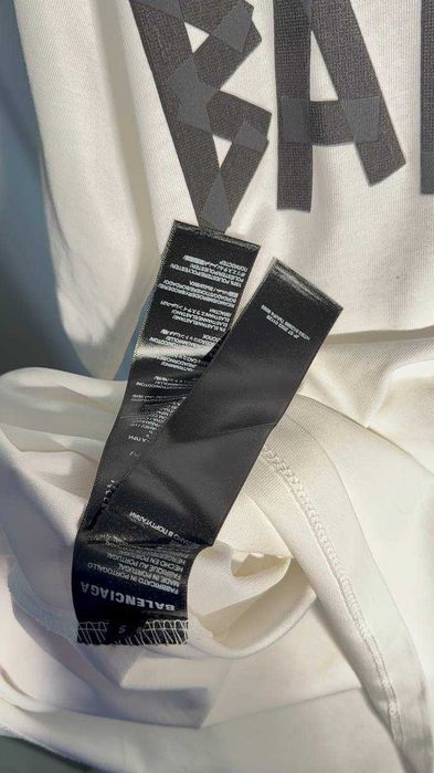 Стильна футболка Balenciaga White оверсайс  унісекс