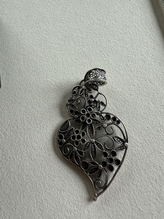 Coração de Viana em filigrana prata