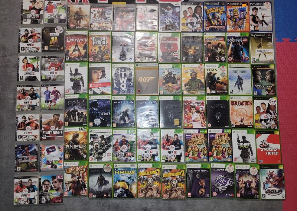 Zestaw 68 gier na konsole xbox , xbox 360, wii, ps3