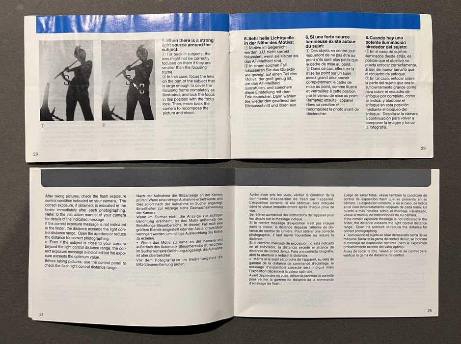 Manual Contax G1 e Contax TLA140