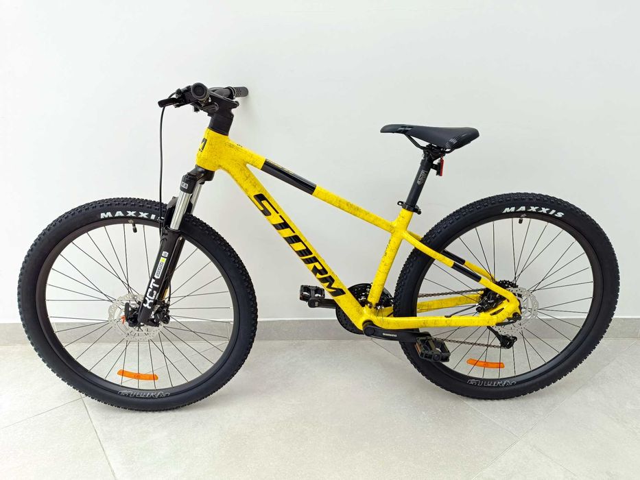 Rower górski Storm Trail Man 2.0 żółty-czarne wzorki 15"