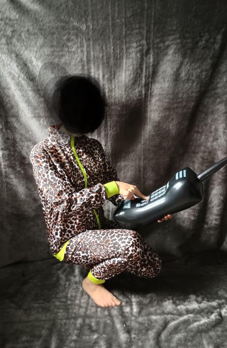 Kostium dla dorosłych Dresiarz Ortalionowy dres panterka unisex