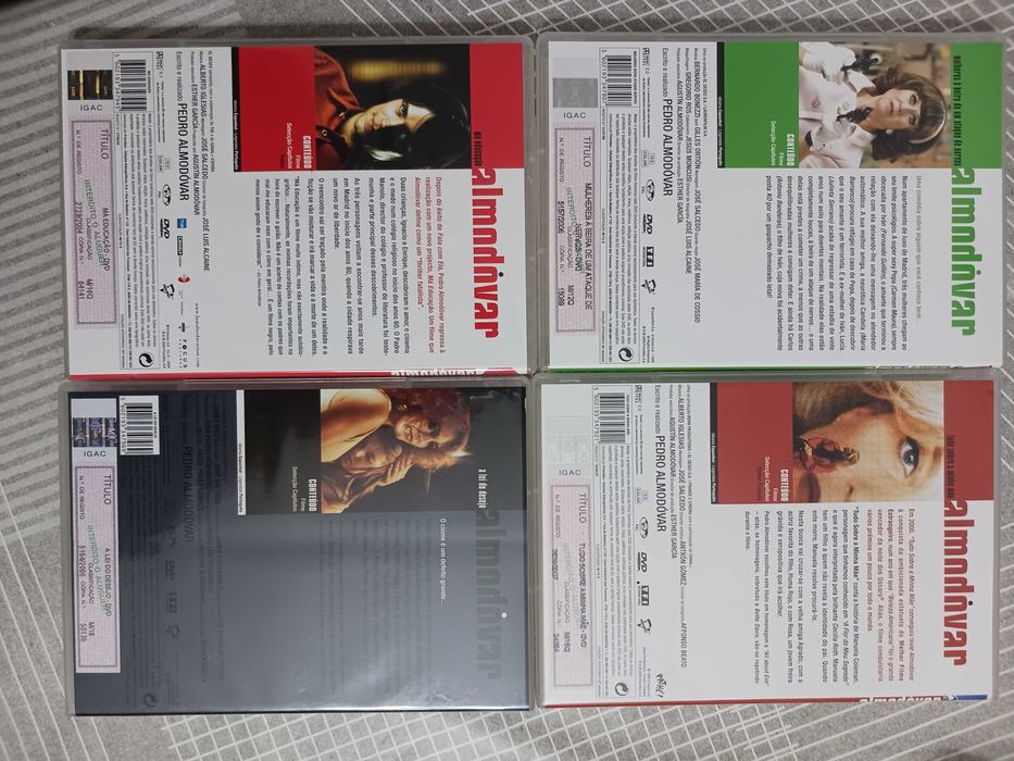 Colecção de 8 Dvd's Almodóvar