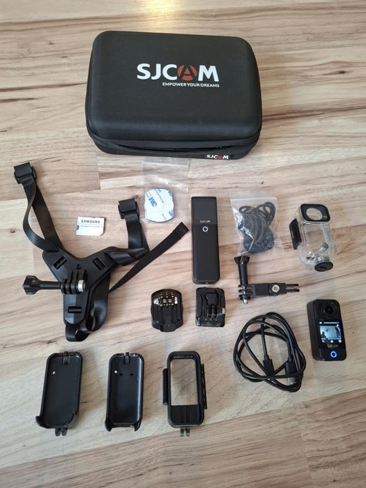 Kamerka 4k sjcam c300 plus dodatki