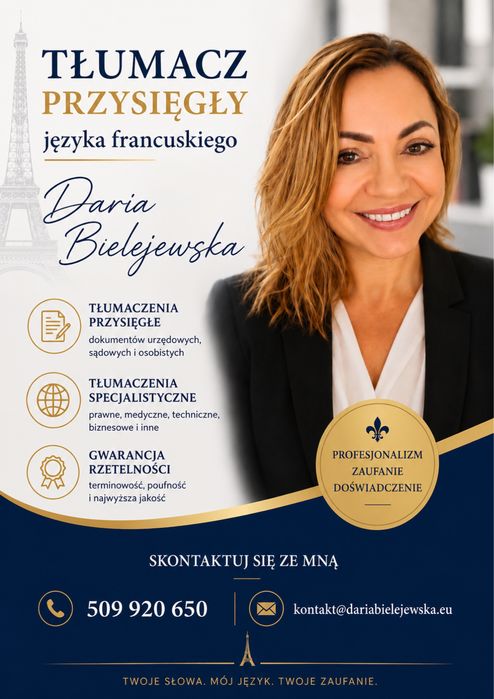Tłumacz przysięgły języka francuskiego
