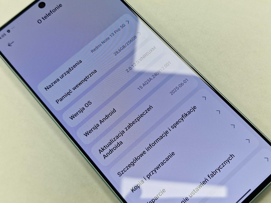 Xiaomi Redmi Note 13 Pro 5G/ 8GB/ 256GB/ Ocean Teal/ Grade A- + ładowa