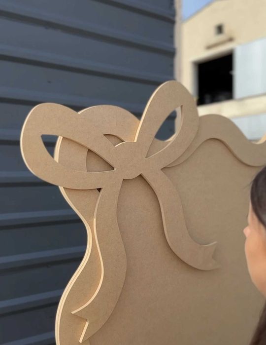 Zestaw Ścianek Dekoracyjnych SET 10 Tło Panelowa płyta MDF + kokarda